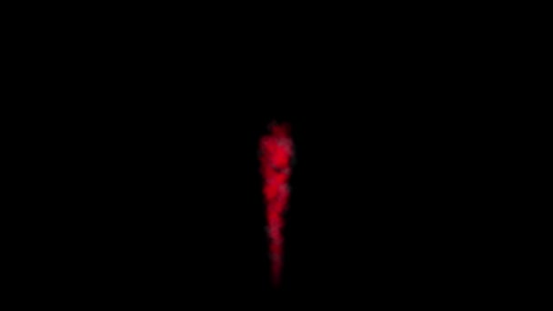 Smoke Soffiando Particelle Colore Animazione Grafica Movimento — Video Stock