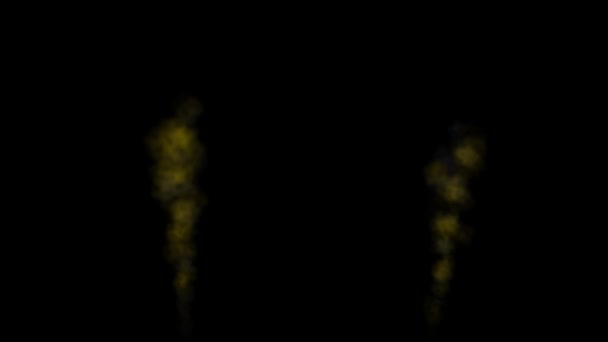 Fum Suflare Particule Culoare Animație Grafică Mișcare — Videoclip de stoc