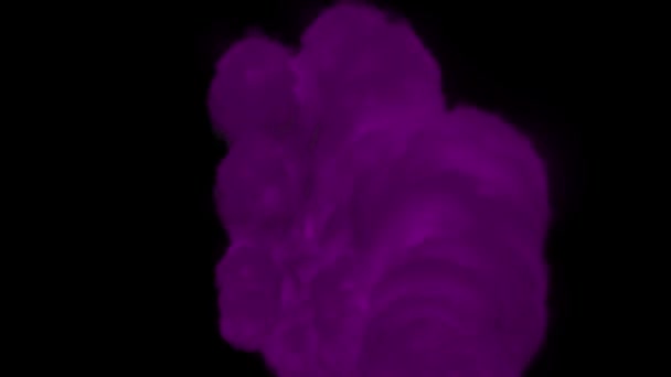 Rook Achtergrond Generatie Kleur Deeltje Animatie Beweging Graphics — Stockvideo