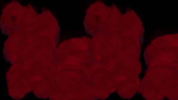 Fumée Arrière Plan Génération Couleur Particule Animation Mouvement Graphiques — Video