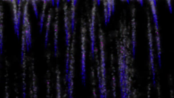Γραφικά Κίνησης Σωματιδίων Κίνησης Σωματιδίων Χρώματος Παραγωγής Καπνού — Αρχείο Βίντεο