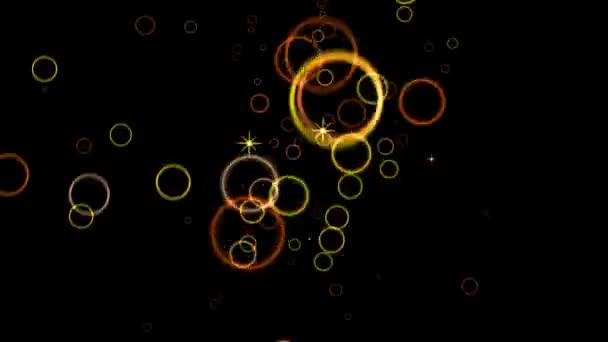 Ringform Partikelanimation Motion Graphics — Stockvideo