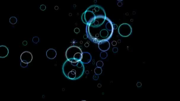 Ringform Partikelanimation Motion Graphics — Stockvideo