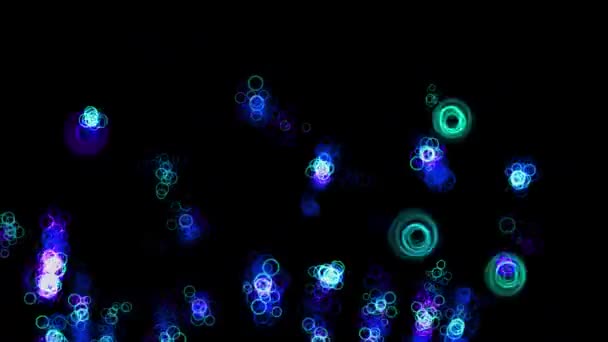 Ring Shape Particle Animation Motion Graphics — Stock Video