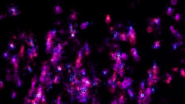 Forma Anillo Animación Partículas Gráficos Movimiento — Vídeo de stock