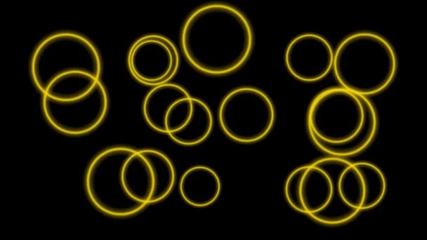 リング形状粒子アニメーションモーショングラフィックス — ストック動画