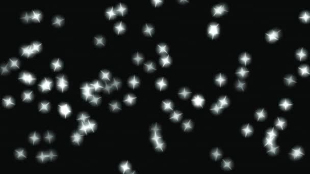 Brillo Brillo Estrella Partícula Animación Movimiento Gráficos — Vídeo de stock