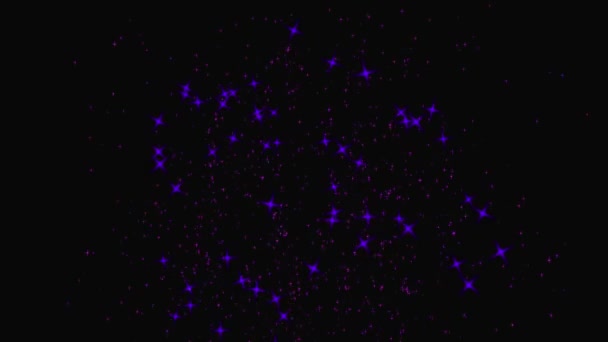 Glitter Shine Star Particle Animation Motion Graphics — Stock video