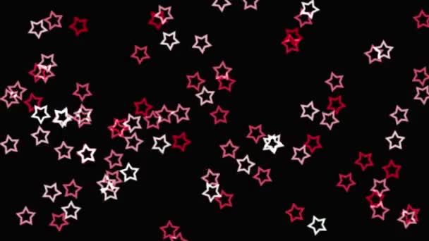 Glitter Shine Star Partiklar Animation Motion Graphics — Stockvideo