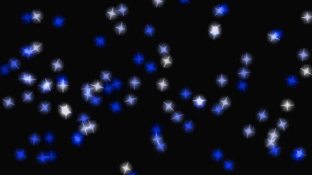 Grafica Scintillante Animazione Delle Particelle Stellari Brillanti — Video Stock