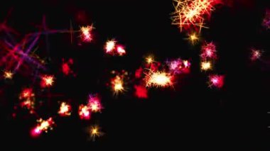 Parıldayan Yıldız Parçacık Canlandırma Grafikleri