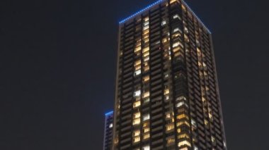 Tokyo Lisesi Apartman Koyu Bölgesi Gece Kulesi Konağı