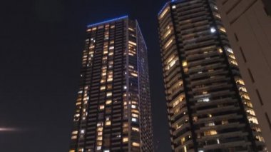 Tokyo Lisesi Apartman Koyu Bölgesi Gece Kulesi Konağı