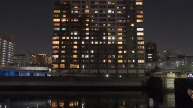 Tokyo Lisesi Apartman Koyu Bölgesi Gece Kulesi Konağı