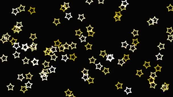Csillogó Csillag Részecske Animáció Mozgó Grafika — Stock videók