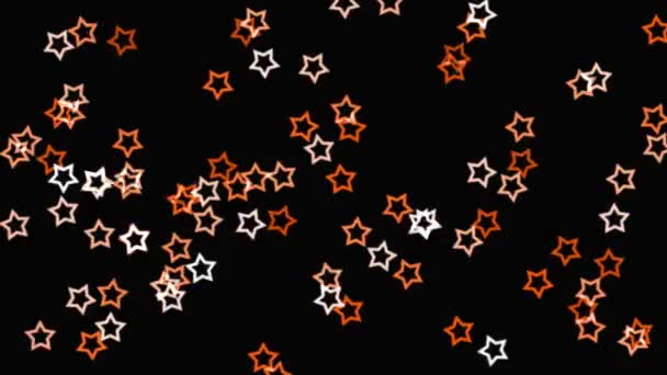 Parıldayan Yıldız Parçacık Canlandırma Grafikleri — Stok video