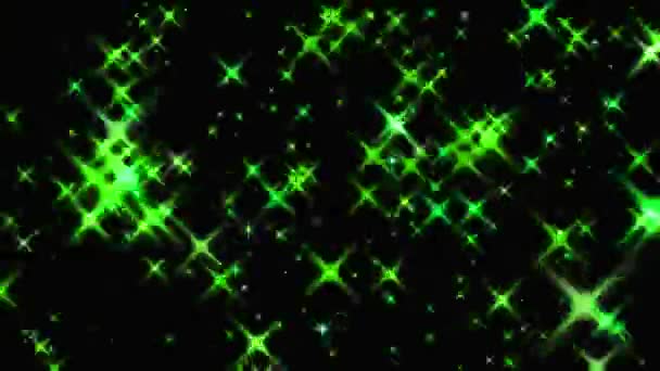 闪亮星光粒子动画运动图解 — 图库视频影像