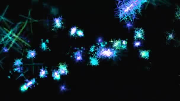 Grafica Scintillante Animazione Delle Particelle Stellari Brillanti — Video Stock