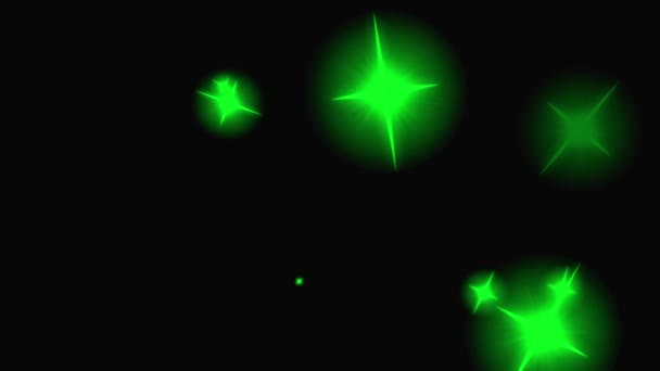 闪亮星光粒子动画运动图解 — 图库视频影像