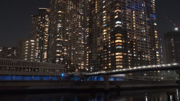 Tokyo High Rise Apartment Bay Area Vue Nuit Tower Mansion — Video