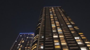 Tokyo Lisesi Apartman Koyu Bölgesi Gece Kulesi Konağı