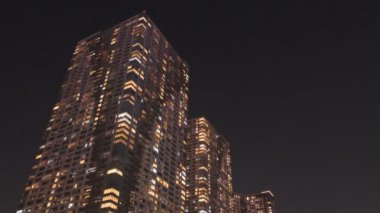 Tokyo Lisesi Apartman Koyu Bölgesi Gece Kulesi Konağı