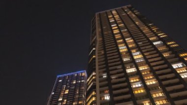 Tokyo Lisesi Apartman Koyu Bölgesi Gece Kulesi Konağı