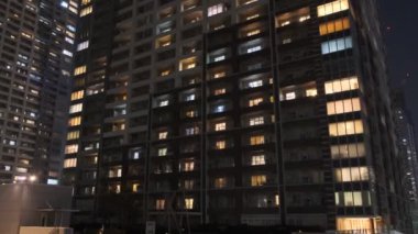 Tokyo Lisesi Apartman Koyu Bölgesi Gece Kulesi Konağı