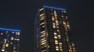 Tokyo Lisesi Apartman Koyu Bölgesi Gece Kulesi Konağı