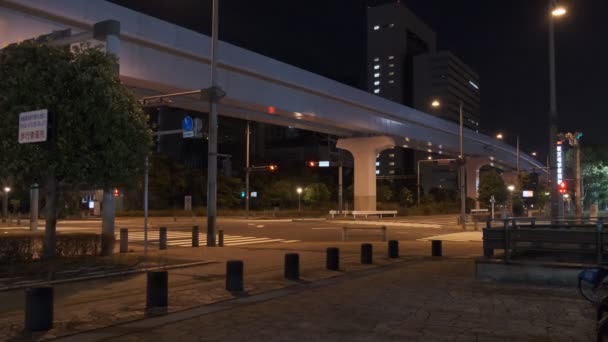 Tokyo Odaiba Gece Manzarası 2022 — Stok video