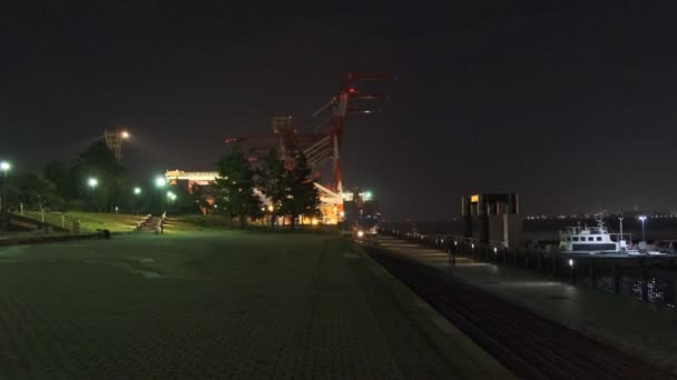 Tokyo Odaiba Gece Manzarası 2022 — Stok video