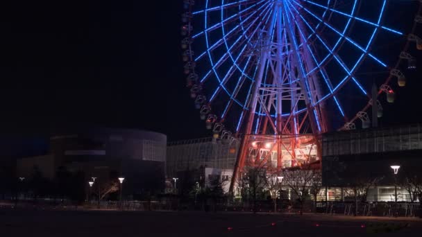 Tokyo Odaiba Gece Manzarası 2022 — Stok video