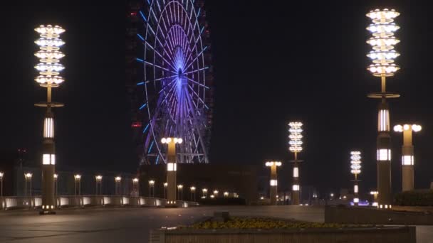 Widok Nocy Tokio Odaiba 2022 — Wideo stockowe