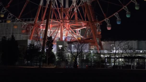 Tokio Odaiba Vista Nocturna 2022 — Vídeo de stock