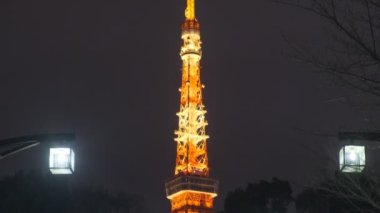 Tokyo Kulesi, Japon Gece Manzarası 2022 Mart