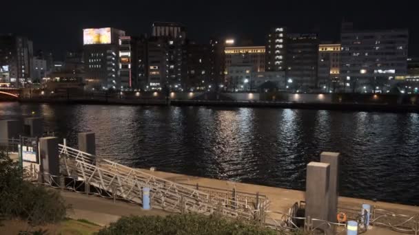 2022年东京浅井河夜景 — 图库视频影像
