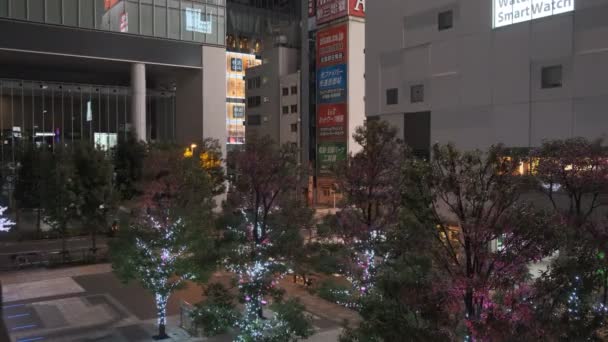 Tokyo Akihabara Nachtzicht 2022 Maart — Stockvideo