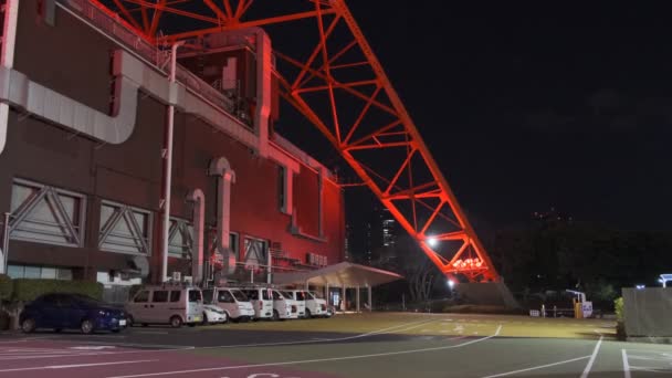 Tokyo Tower Japan Night View 2022 March — Stock video