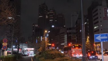 Tokyo Shinjuku Gece Manzarası 2022 Mart