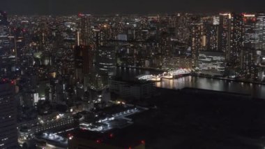 Tokyo Shiodome Gözlem Güvertesi Gece Görüşü 2022