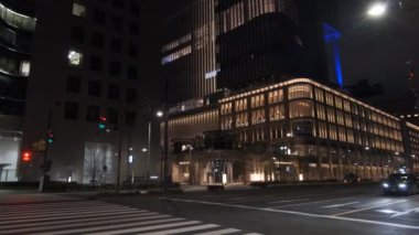 Tokyo Hibiya Yurakucho Gece Manzarası 2022
