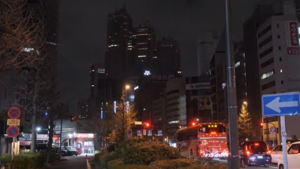 Tokyo Shinjuku Night View 2022 Március — Stock videók
