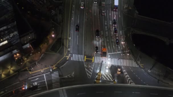 Tokyo Shiodome Vue Nuit Sur Pont Observation 2022 — Video