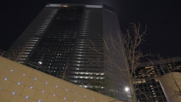 Tóquio Shiodome Visão Noturna 2022 Março — Vídeo de Stock