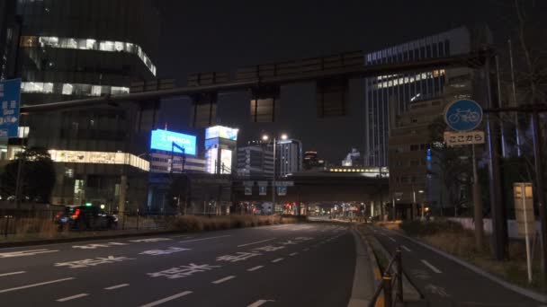 Τόκιο Shiodome Νυχτερινή Προβολή 2022 Μάρτιος — Αρχείο Βίντεο