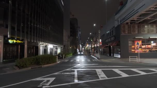 Tokyo Ginza Corridor Street Night View 2022 Marca — Wideo stockowe