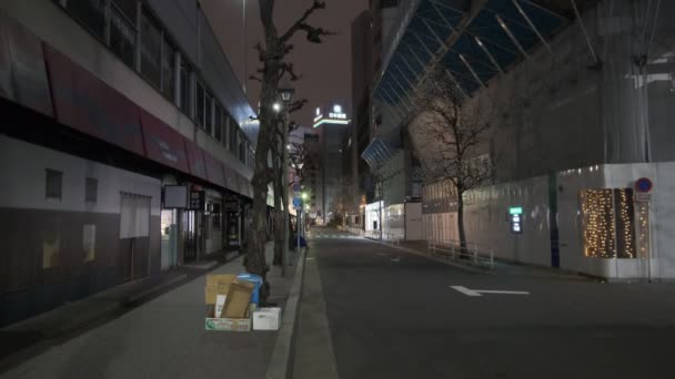 東京銀座回廊ストリートナイトビュー2022年3月 — ストック動画