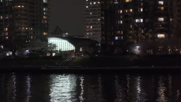 Tokio Flor Cerezo Vista Nocturna 2022 — Vídeo de stock