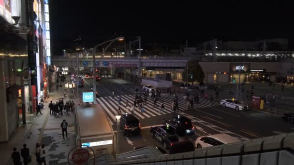 Ночной Вид Токио Уэно 2022 Апрель — стоковое видео