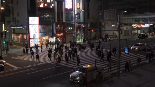 Widok Nocy Tokio Ueno 2022 Kwietnia — Wideo stockowe